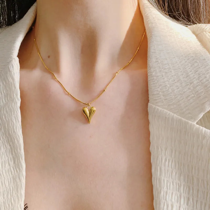 Heart Shaped Pendant With Chain