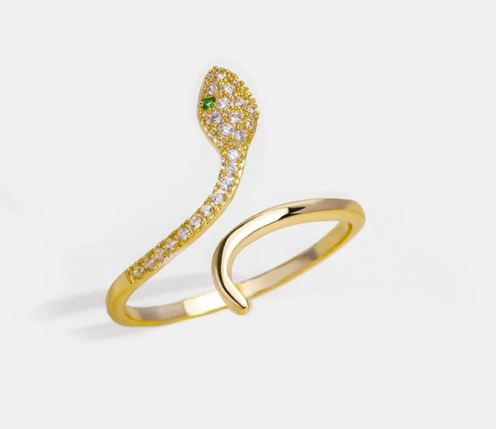 Zirconia Snake Ring