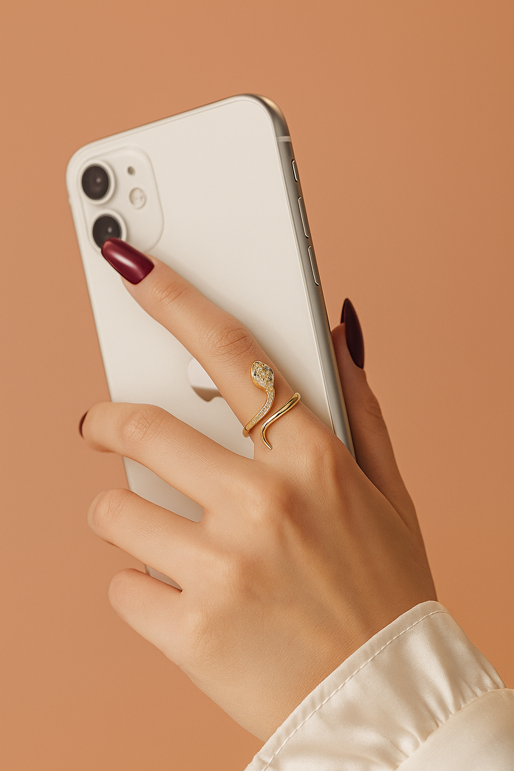 Zirconia Snake Ring